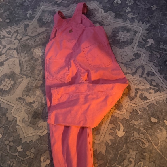 Carhartt Girls' Loose Fit Canvas Bib Overalls - Picture 5 of 7